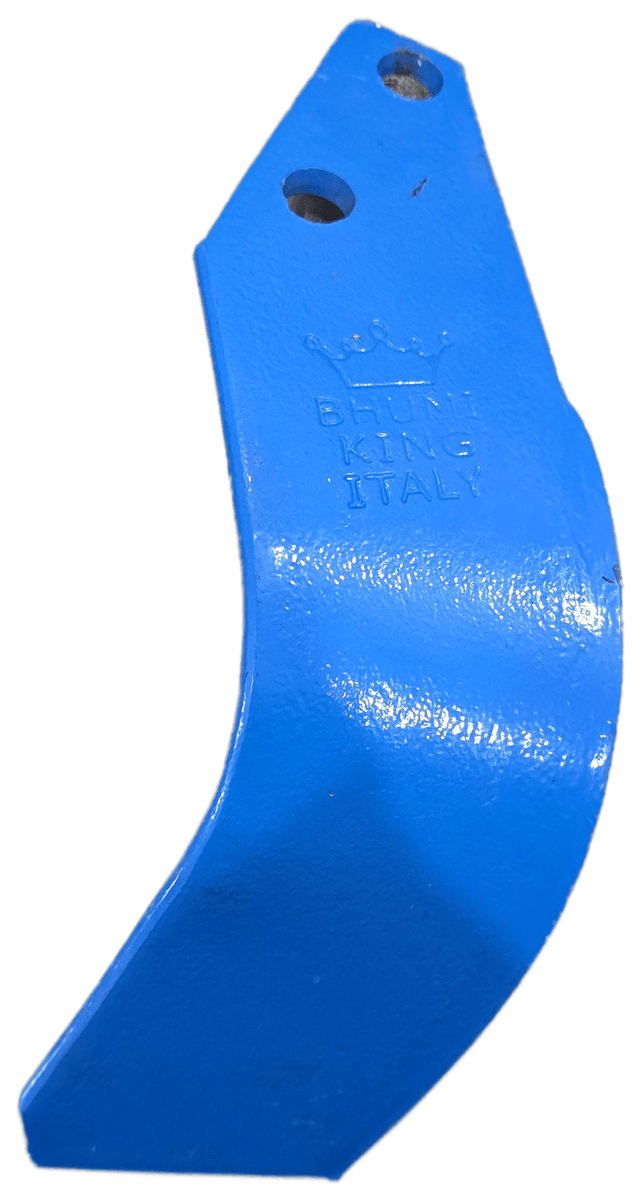 BHUMI KING ITALY — blue boron-steel rotavator blade